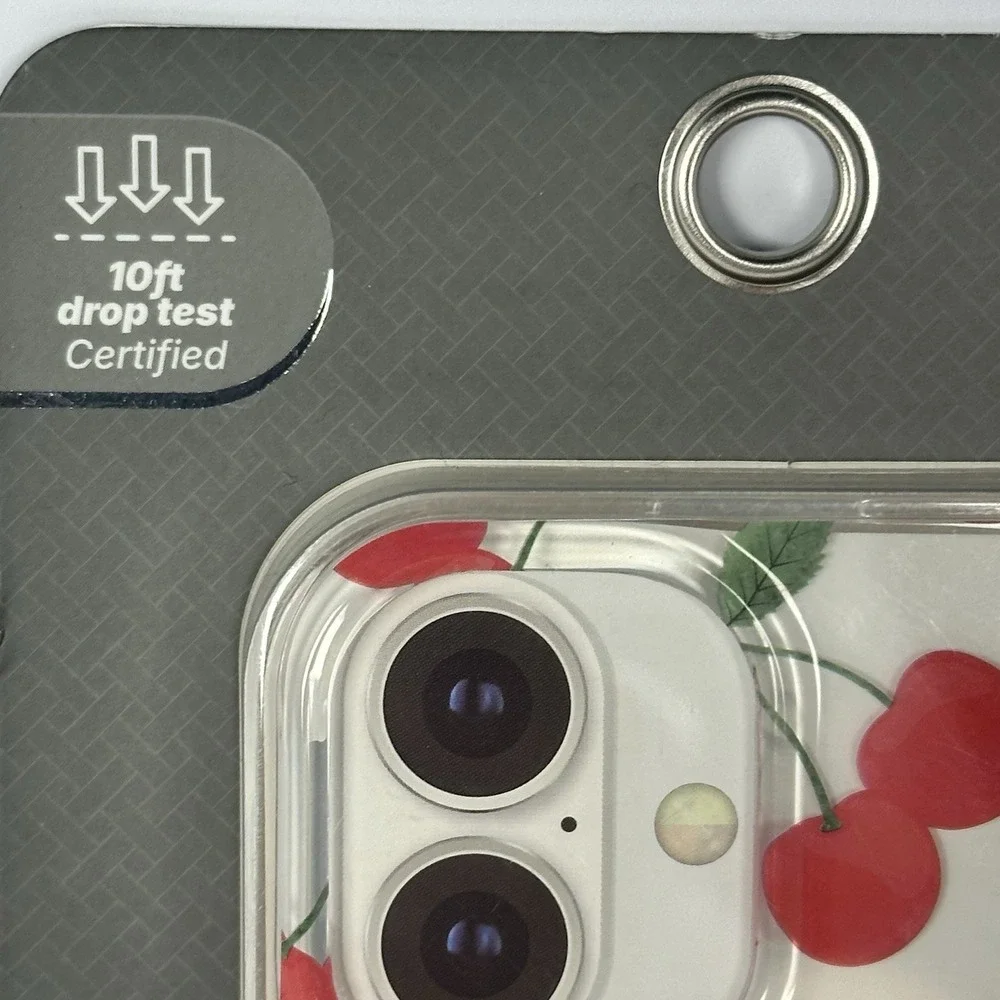 CYLO iPhone 16 Cherry MagSafe Case Clear Shockproof Cute Fruit Red Cherries